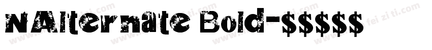 NAlternate Bold字体转换